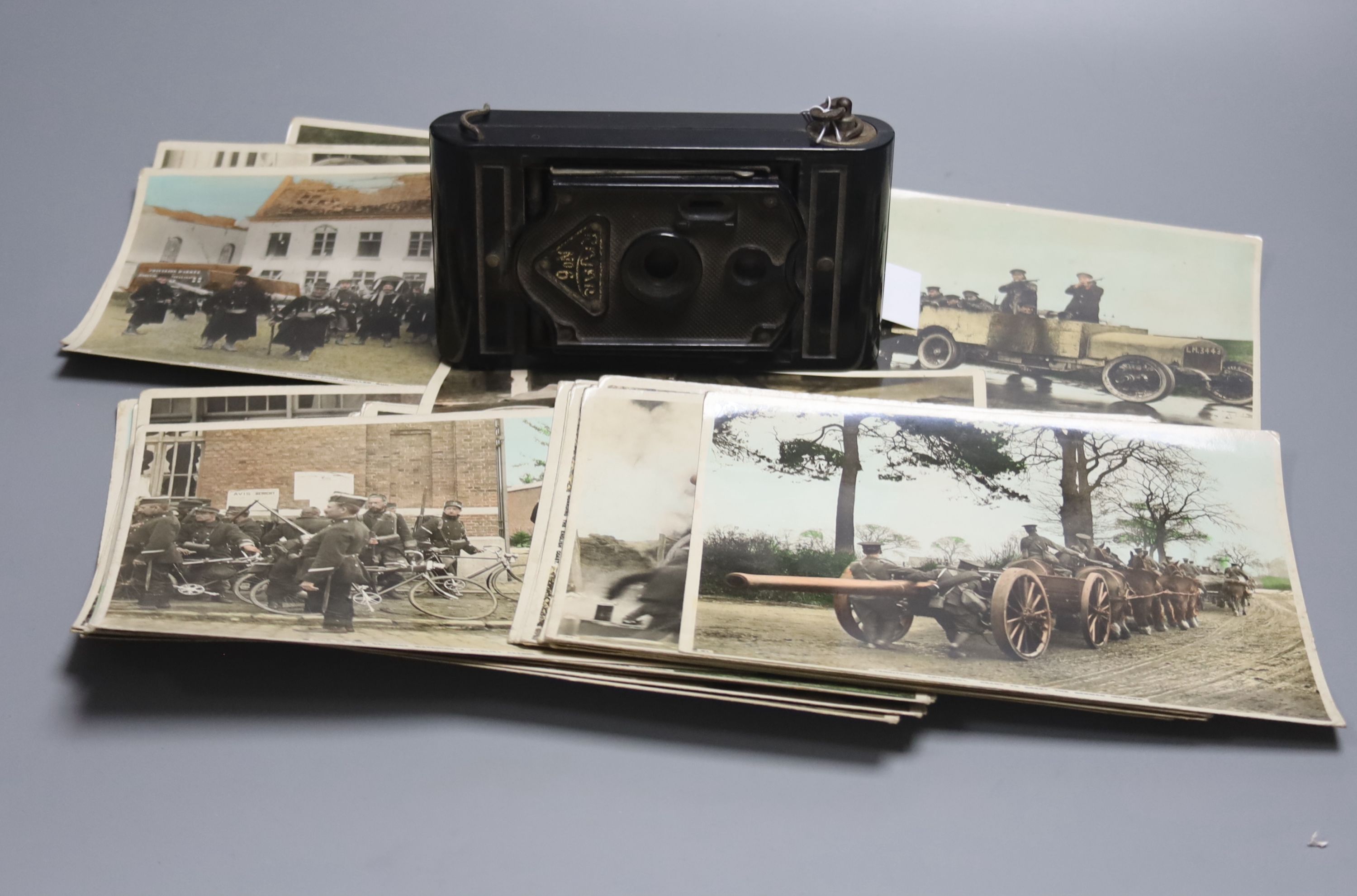 A group of WWI photos and a camera